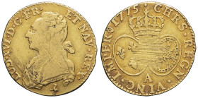 FRANCE / CAPÉTIENS - FRANCE / ROYAL
Louis XVI (1774-1792). Louis d’or aux lunettes 1775, 1er semestre, A, Paris.
Dy.1704 - G.359 - Fr.471 ; Or - 7,55 ...