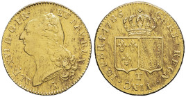 FRANCE / CAPÉTIENS - FRANCE / ROYAL
Louis XVI (1774-1792). Double louis d’or à la tête nue 1786, 2e semestre, T, Nantes.
Dy.1706 - G.363 - Fr.474 ; Or...