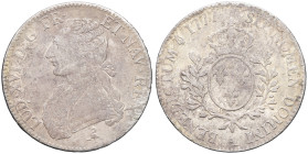FRANCE / CAPÉTIENS - FRANCE / ROYAL
Louis XVI (1774-1792). Écu aux rameaux d’olivier 1777, 2e semestre, A, Paris.
Dy.1708 - G.356 ; Argent - 28,99 g -...