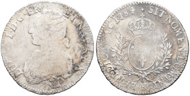 FRANCE / CAPÉTIENS - FRANCE / ROYAL
Louis XVI (1774-1792). Écu aux rameaux d’olivier 1784, K, Bordeaux.
Dy.1708 - G.356 ; Argent - 28,87 g - 41,5 mm -...