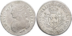 FRANCE / CAPÉTIENS - FRANCE / ROYAL
Louis XVI (1774-1792). Écu aux rameaux d’olivier 1784, Q, Perpignan.
Dy.1708 - G.356 ; Argent - 28,95 g - 42,5 mm ...