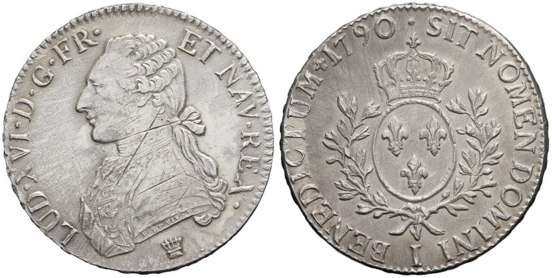 FRANCE / CAPÉTIENS - FRANCE / ROYAL
Louis XVI (1774-1792). Écu aux rameaux d’oli...
