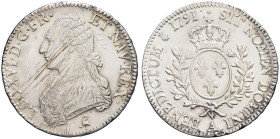 FRANCE / CAPÉTIENS - FRANCE / ROYAL
Louis XVI (1774-1792). Écu aux rameaux d’olivier 1791, A, Paris.
Dy.1708 - G.356 ; Argent - 29,55 g - 41,5 mm - 6 ...