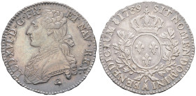 FRANCE / CAPÉTIENS - FRANCE / ROYAL
Louis XVI (1774-1792). Demi-écu aux rameaux d’olivier 1789, 2e semestre, A, Paris.
Dy.1709 - G.355 ; Argent - 14,7...