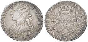 FRANCE / CAPÉTIENS - FRANCE / ROYAL
Louis XVI (1774-1792). Demi-écu aux rameaux d’olivier 1790, MA, Marseille.
Dy.1709 - G.355 (R3) ; Argent - 14,65 g...