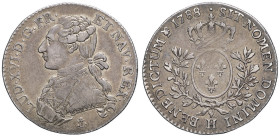 FRANCE / CAPÉTIENS - FRANCE / ROYAL
Louis XVI (1774-1792). Cinquième d’écu aux rameaux d’olivier 1788, H, La Rochelle.
Dy.1710 - G.354 ; Argent - 5,86...