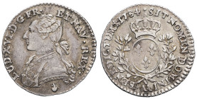 FRANCE / CAPÉTIENS - FRANCE / ROYAL
Louis XVI (1774-1792). Dixième d’écu aux rameaux d’olivier 1784, AA, Metz.
Dy.1711 - G.353 ; Argent - 2,95 g - 21 ...