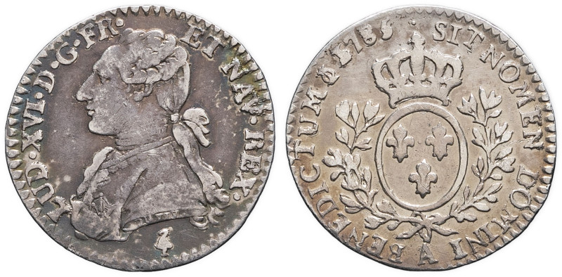 FRANCE / CAPÉTIENS - FRANCE / ROYAL
Louis XVI (1774-1792). Dixième d’écu aux ram...