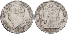 FRANCE / CAPÉTIENS - FRANCE / ROYAL
Constitution (1791-1792). Écu de 6 livres FRANÇOIS 1792 - An 4, 2e semestre, A, Paris.
G.55 - Dy.1718 ; Argent - 2...