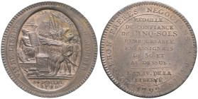 FRANCE / CAPÉTIENS - FRANCE / ROYAL
Constitution (1791-1792). Cinq sols de Monneron au serment 1792 - An IV, Birmingham.
Maz.145 ; Bronze - 27,78 g - ...