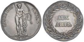 FRANCE / CAPÉTIENS - FRANCE / ROYAL
Constitution (1791-1792). Jeton, Lycée des Arts 1792, Paris.
Hennin 397 - F.4473 ; Argent - 8,99 g - 30 mm - 11 h
...