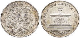 FRANCE / CAPÉTIENS - FRANCE / ROYAL
Jeton, corporation des gardes marchands de vins ND.
F.5400 ; Argent - 7,36 g - 28 mm - 6 h
TTB à Superbe.