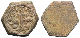 FRANCE / CAPÉTIENS - FRANCE / ROYAL
Henri VI d'Angleterre (1422-1453). Poids monétaire pour le salut d’or ND (1421-1471).
Moulin p. 22 ; Laiton - 3,06...