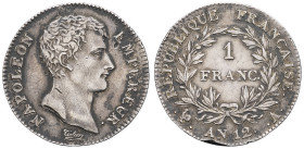 FRANCE - FRANCE
Premier Empire / Napoléon Ier (1804-1814). 1 franc calendrier révolutionnaire An 12 (1804), A, Paris.
G.443 - F.201 ; Argent - 4,94 g ...