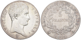 FRANCE - FRANCE
Premier Empire / Napoléon Ier (1804-1814). 5 francs Empereur, calendrier grégorien 1806, A, Paris.
G.581 - F.304 ; Argent - 24,85 g - ...