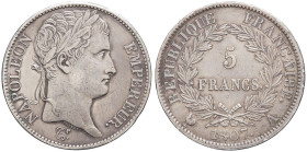 FRANCE - FRANCE
Premier Empire / Napoléon Ier (1804-1814). 5 francs République 1807, A, Paris.
G.583 - F.306 ; Argent - 24,92 g - 37 mm - 6 h
Quelques...
