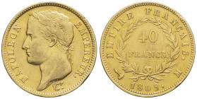 FRANCE - FRANCE
Premier Empire / Napoléon Ier (1804-1814). 40 francs Empire 1809, M, Toulouse.
G.1084 - F.541 - Fr.509 ; Or - 12,82 g - 26 mm - 6 h
Se...