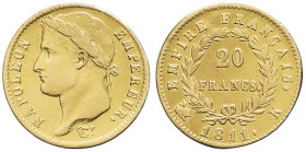 FRANCE - FRANCE
Premier Empire / Napoléon Ier (1804-1814). 20 francs Empire 1811, K, Bordeaux.
G.1025 - F.516 - Fr.513 ; Or - 6,26 g - 21 mm - 6 h
Exe...