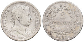 FRANCE - FRANCE
Premier Empire / Napoléon Ier (1804-1814). 2 francs Empire 1811, W, Lille.
G.501 - F.255 ; Argent - 9,90 g - 27 mm - 6 h
TB.