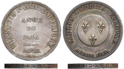 FRANCE - FRANCE
Gouvernement provisoire de 1814 (1er avril au 2 mai 1814). Module de 2 francs, François Ier d’Autriche à Paris 1814, Paris.
G.508b - M...