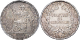 INDOCHINE - INDOCHINA
IIIe République (1870-1940). Piastre 1900, A, Paris.
Lec.282 ; Argent - 39 mm - 6 h
PCGS AU58 (51870603). 
Superbe.