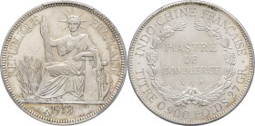 INDOCHINE - INDOCHINA
IIIe République (1870-1940). Piastre 1913, A, Paris.
Lec.294 ; Argent - 39 mm - 6 h
PCGS Genuine Cleaned-UNC Detail (51870592). ...