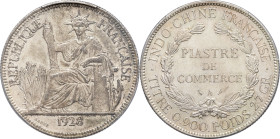INDOCHINE - INDOCHINA
IIIe République (1870-1940). Piastre 1928, A, Paris.
Lec.304 ; Argent - 39 mm - 6 h
PCGS AU58 (51870601). 
Superbe.