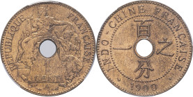 INDOCHINE - INDOCHINA
IIIe République (1870-1940). 1 cent 1900, A, Paris.
Lec.55 ; Bronze - 27,5 mm - 6 h
PCGS MS64RB (51870806). 
Fleur de coin.