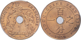 INDOCHINE - INDOCHINA
IIIe République (1870-1940). 1 cent 1939, A, Paris.
Lec.101 ; Bronze - 26 mm - 6 h
C’est le second plus haut grade ! (65).
PCGS ...
