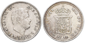 ITALIE - ITALY
Naples et Deux-Siciles, Ferdinand II (1830-1859). 10 grana 1848, Naples.
G.163 - KM.364 ; Argent - 2,31 g - 18,5 mm - 6 h
De fines m...