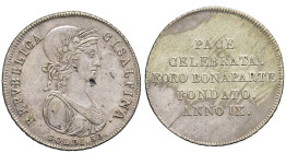 ITALIE - ITALY
République Cisalpine (1797-1802). 30 soldi An IX (1800), Milan.
M.185 - P.9 - KM.1 - DMP.908 ; Argent - 7,25 g - 29 mm - 12 h
Patine do...