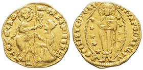 ITALIE - ITALY
Venise, Francesco Foscari (1423-1457). Ducat ND, Venise.
Mont.158 - Pao.1 - Fr.1232 ; Or - 3,50 g - 20 mm - 9 h
TTB.