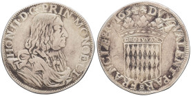 MONACO - MONACO
Honoré II (1604-1662). Écu de 60 sols 1654, Monaco.
G.MC35 - CC.49 ; Argent - 28,12 g - 41 mm - 5 h
Anciennement nettoyé et légèrement...