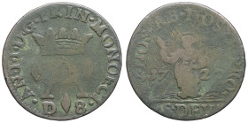 MONACO - MONACO
Antoine Ier (1701-1731). Dardenne ou 8 deniers 1720, Monaco.
G.MC85 - CC.158 ; Cuivre - 3,76 g - 23 mm - 6 h
B à TB.