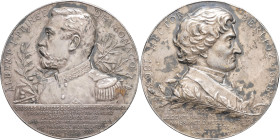 MONACO - MONACO
Albert Ier (1889-1922). Médaille, centenaire de Hector Berlioz, par E. Mouchon 1903, Paris (Janvier et Duval).
Niggl 342 ; Argent - 73...
