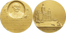 MONACO - MONACO
Albert Ier (1889-1922). Médaille, cinquantenaire de la Société des Bains de Mer créée par François Blanc, par T. Szirmai 1913, Paris (...