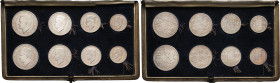 MONACO - MONACO
Rainier III (1949-2005). Coffret de 4 essais et 4 essais-piéforts en argent [100, 50, 20 et 10 francs] 1950, Paris.
G.MC142, 141, 140,...