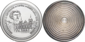 MONACO - MONACO
Rainier III (1949-2005). Épreuve de médaille, Centenaire de l’Opéra de Monaco (avers), par Sylvain Bret 1979, Paris.
Plomb argenté - 3...