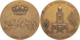 MONACO - MONACO
Rainier III (1949-2005). Médaille, centenaire de l’église Saint Charles 1983, Paris.
Bronze - 198,95 g - 72 mm - 12 h
Poinçon 1983 (co...