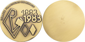MONACO - MONACO
Rainier III (1949-2005). Médaille, Collège franciscain de Monaco, par L. Lacroix 1983, Saumur (Pichard).
Bronze - 153,46 g - 65 mm - 1...