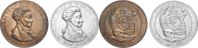 MONACO - MONACO
Rainier III (1949-2005). Essais de médailles, Honoré IV, XVIe rencontre internationale de l’Association numismatique de Monaco, par F....