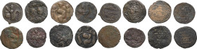 MONDE MUSULMAN - MONDE MUSULMAN
Lot. Lot de 8 dinars des Ayyoubides, Seldjoukides et Artukides ND.
Album 959.1, 1205, 1827.6, 1829.3 (2), 1829.3, 1830...