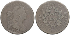 USA - UNITED STATES OF AMERICA
République fédérale des États-Unis d’Amérique (1776-à nos jours). One cent, buste drapé 1803, Philadelphie.
KM.22 ; Cui...