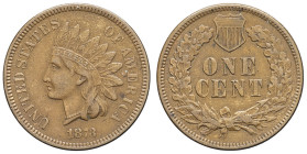 USA - UNITED STATES OF AMERICA
République fédérale des États-Unis d’Amérique (1776-à nos jours). One cent tête d’indien 1873 (3 fermé), Philadelphie.
...
