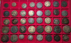 LOT - LOT
France. Lot de 47 monnaies 1791 à 1793.
Cuivre
B à TTB.
Louis XVI - Constitution : 3 deniers FRANCOIS (1); 3 deniers FRANCAIS (1); 6 deniers...