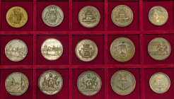 LOT - LOT
Jetons. Lot de 15 jetons ND.
Argent - total : 263,83 g
TTB à Superbe.
Chambre de commerce de Roubaix (corne 2) - Chambre de commerce de Roub...