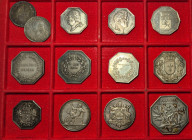 LOT - LOT
Jetons. Lot de 13 jetons ND.
Acier - Total : 228 g
TB à Superbe.
Louis XV : Académie des inscriptions et belles lettres - Louis XVI : Chambr...