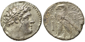 PHOENICIA. Tyre. 126/5 BC-65/6 AD. Shekel (silver, 12.10 g, 28 mm), CY 22 (105/4 BC). Laureate head of Melkart to right, lion skin tied around neck. R...