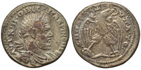 SYRIA, Seleucis and Pieria. Antioch. Macrinus, 217-218. Tetradrachm (silver, 12.27 g, 26 mm). AVT K M OΠ CЄ MAKPINOC CЄB Laureate, draped and cuirasse...