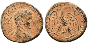 SYRIA, Seleucis and Pieria. Antioch. Elagabalus, 218-222. Ae Tetradrachm (bronze, 13.29 g, 23 mm). Laureate bust to right. Rev. Eagle with spread wing...
